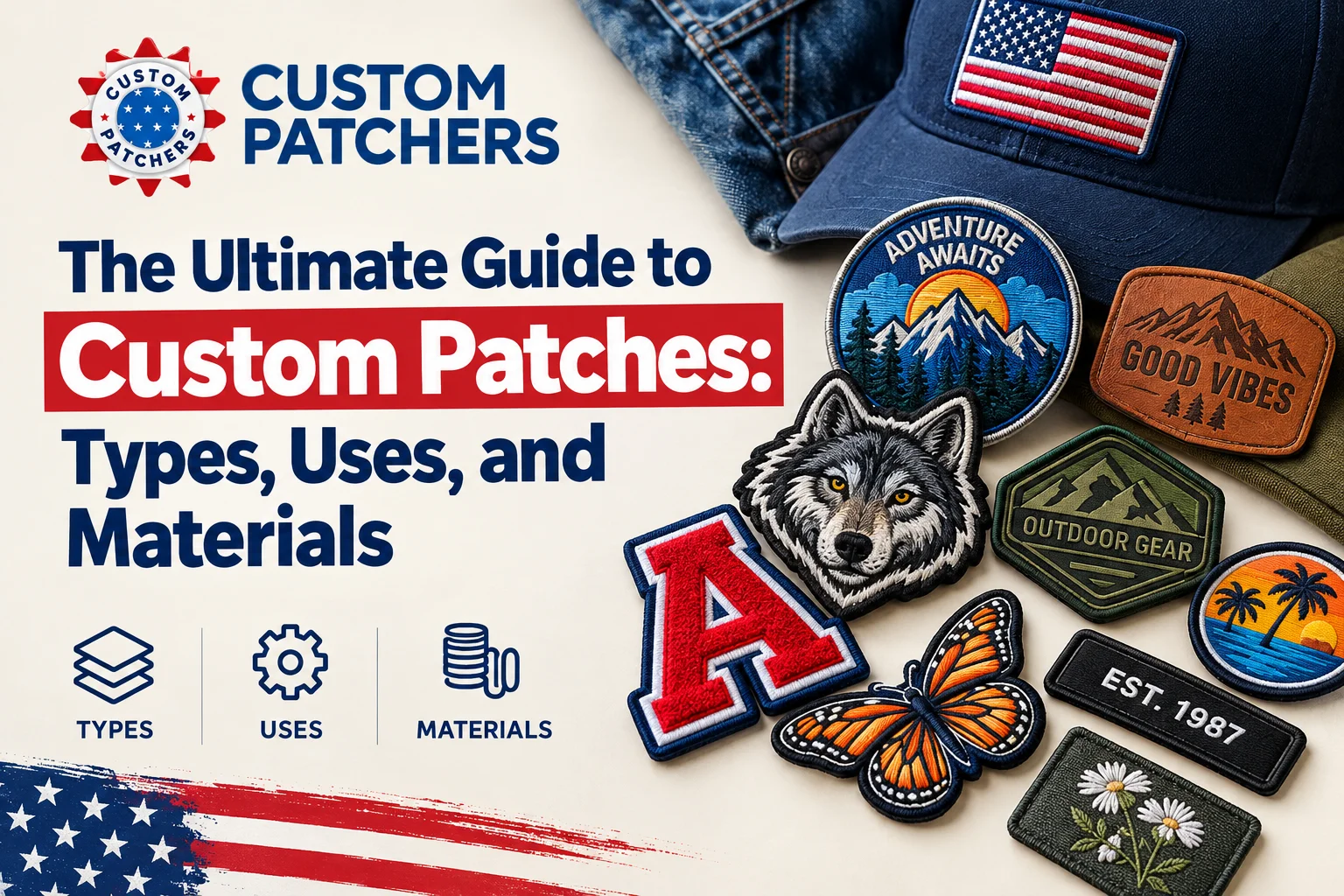 The Ultimate Guide to Custom Patches: Types, Uses, and Materials