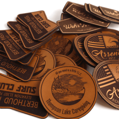 Our Work - Custom Leather Patches